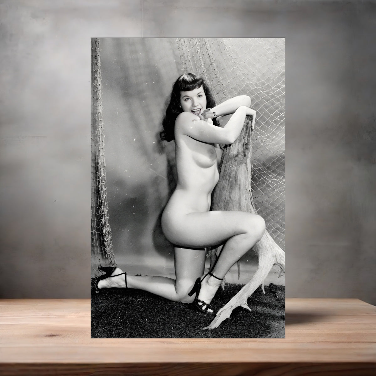 Bettie Page poster prints in multiple sizes and material. Playboy NSFW 24 options