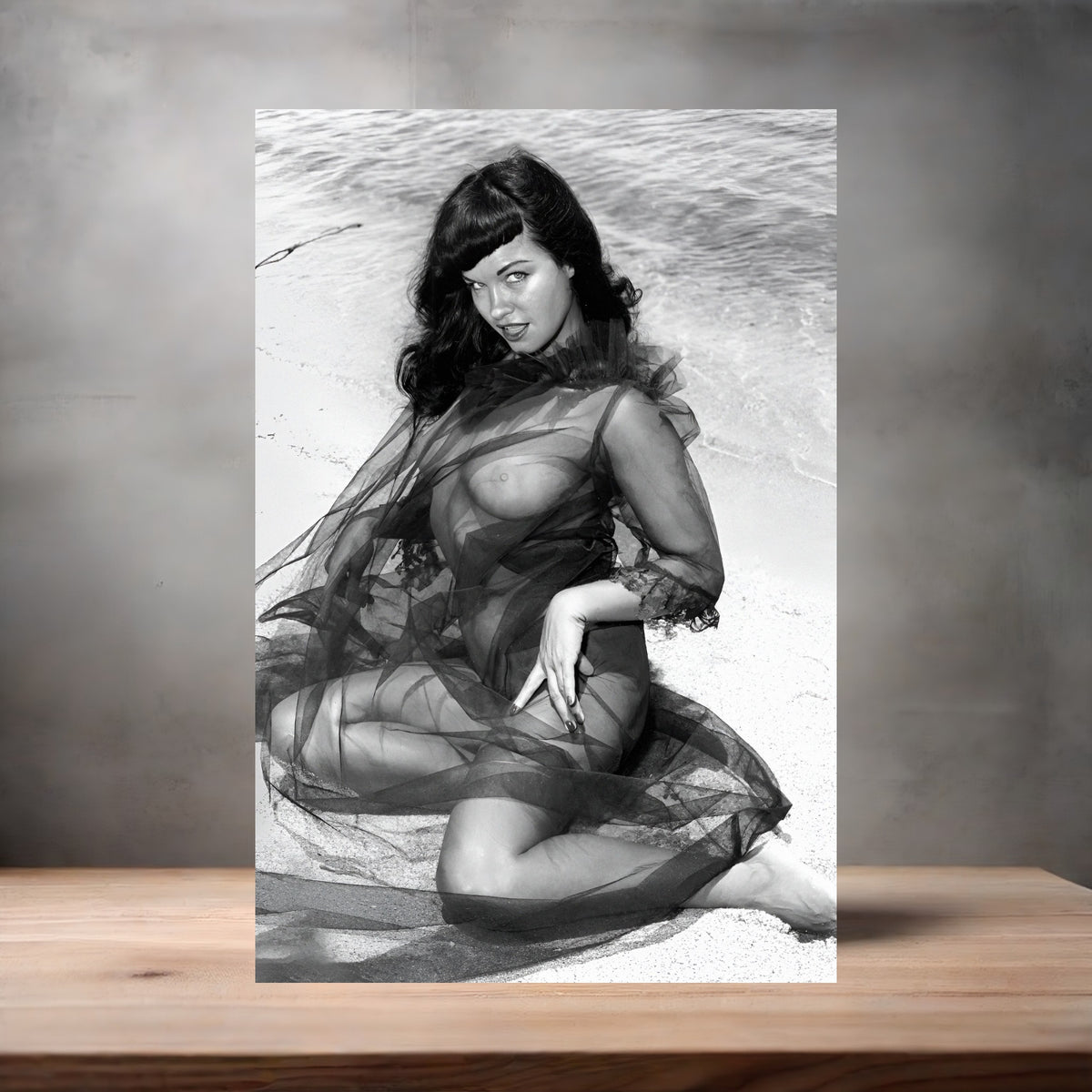 Bettie Page poster prints in multiple sizes and material. Playboy NSFW 24 options