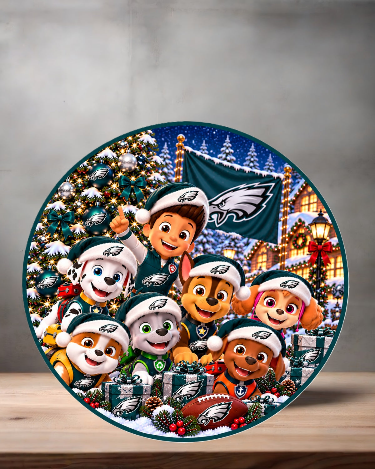 NFL Paw Patrol ceramic Christmas ornament. 16 options to choose from. All NFC teams
