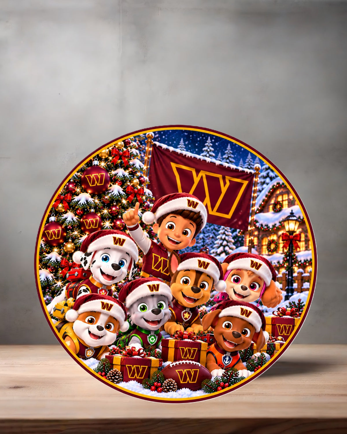 NFL Paw Patrol ceramic Christmas ornament. 16 options to choose from. All NFC teams