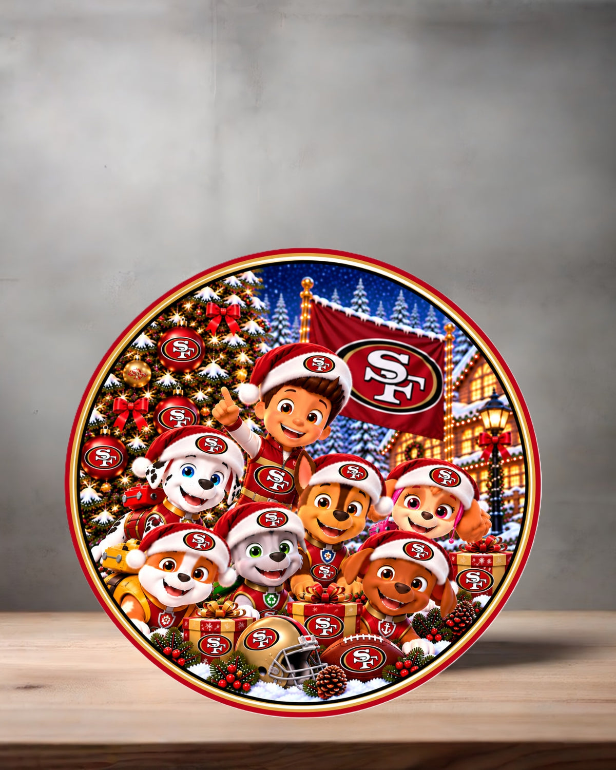 NFL Paw Patrol ceramic Christmas ornament. 16 options to choose from. All NFC teams