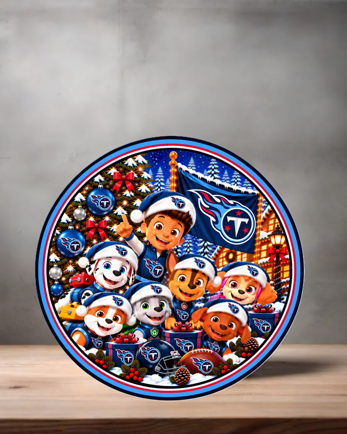 NFL Paw Patrol ceramic Christmas ornament. 16 options to choose from. All AFC teams