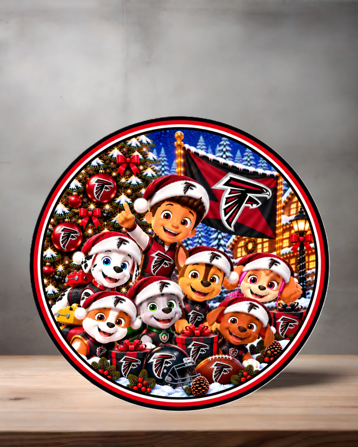 NFL Paw Patrol ceramic Christmas ornament. 16 options to choose from. All NFC teams
