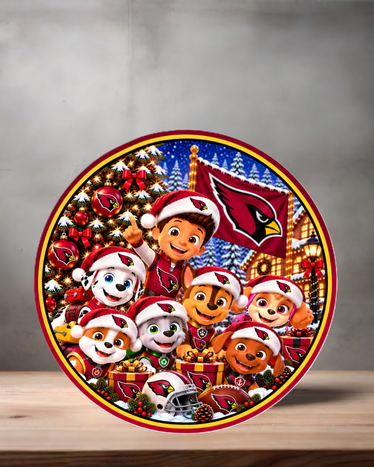 NFL Paw Patrol ceramic Christmas ornament. 16 options to choose from. All NFC teams