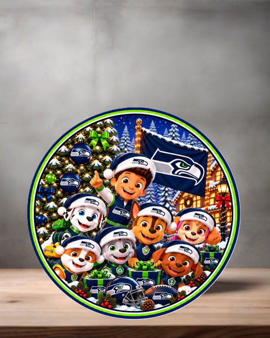 NFL Paw Patrol ceramic Christmas ornament. 16 options to choose from. All NFC teams