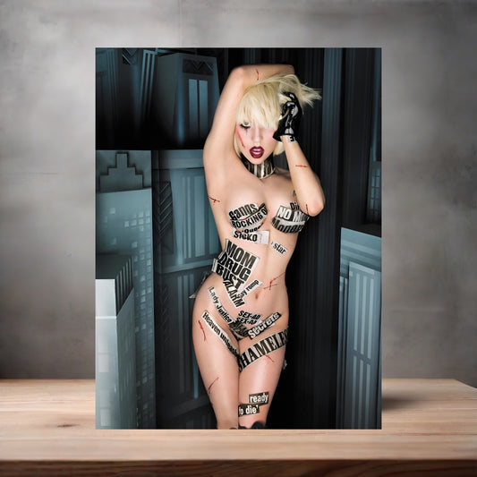 David LaChapelle 8.5" x 11" art print set of 2, glossy and matte. Multiple options, Lady Gaga