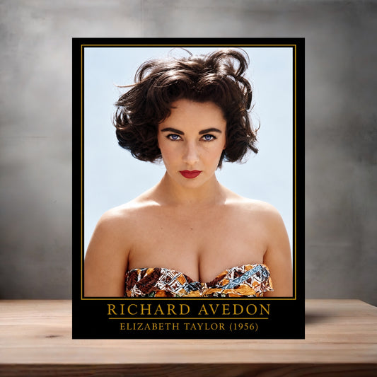Richard Avedon 8.5" x 11" art print set of 2, glossy and matte. Elizabeth Taylor