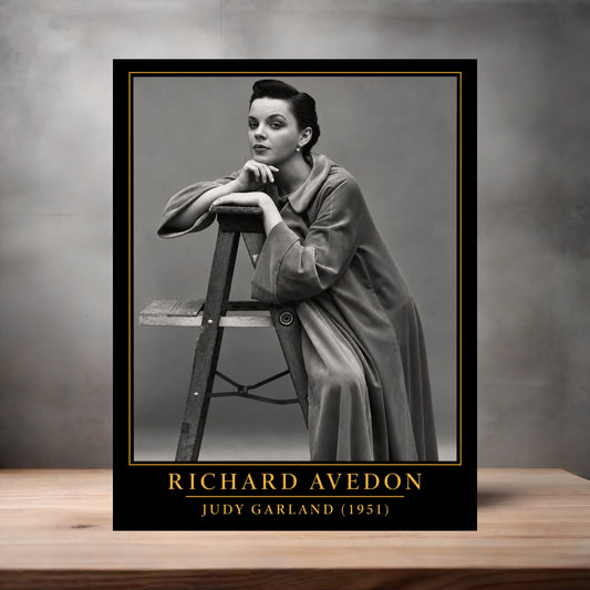 Richard Avedon 8.5" x 11" art print set of 2, glossy and matte. Judy Garland