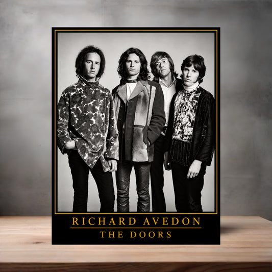 Richard Avedon 8.5" x 11" art print set of 2, glossy and matte. The Doors