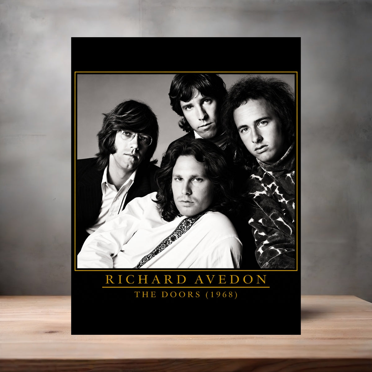 Richard Avedon 8.5" x 11" art print set of 2, glossy and matte. The Doors v2