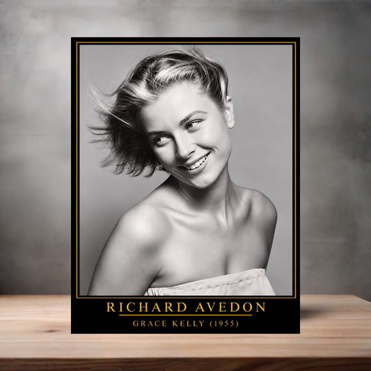 Richard Avedon 8.5" x 11" art print set of 2, glossy and matte. Grace Kelly