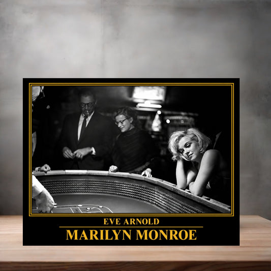 Eve Arnold 8.5" x 11" art print set of 2, glossy and matte. Marilyn Monroe Gold Collection f