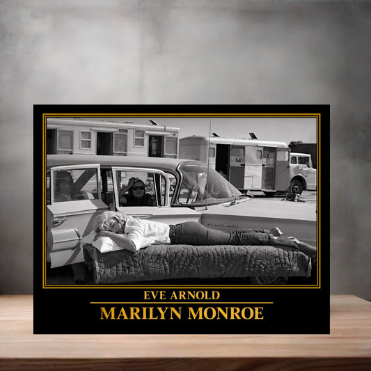 Eve Arnold 8.5" x 11" art print set of 2, glossy and matte. Marilyn Monroe Gold Collection b