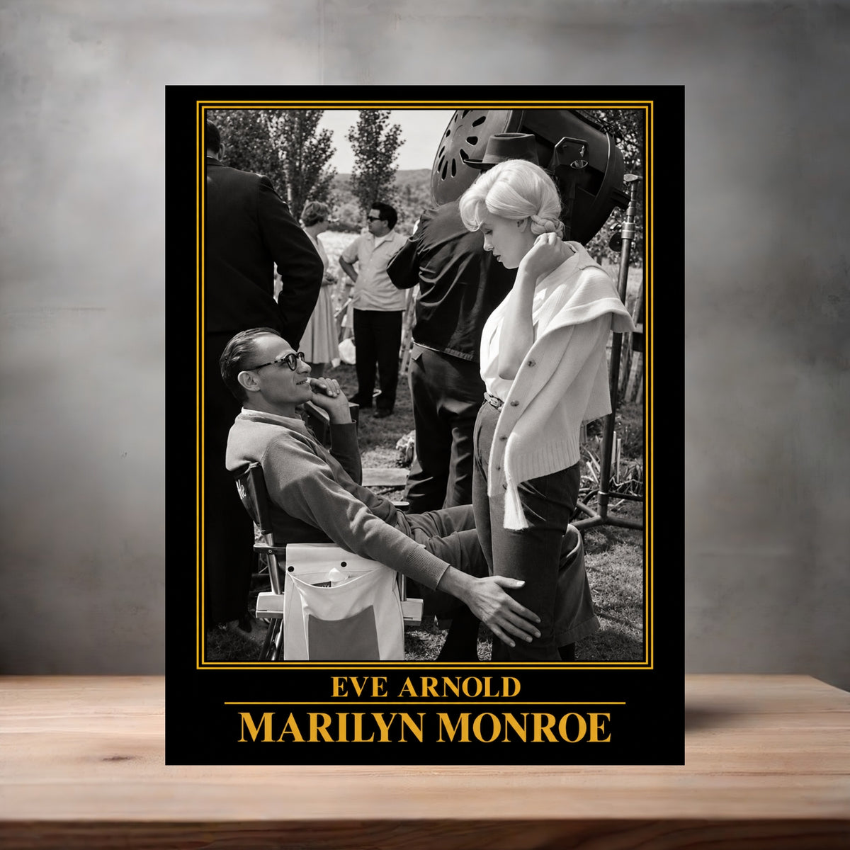 Eve Arnold 8.5" x 11" art print set of 2, glossy and matte. Marilyn Monroe Gold Collection m