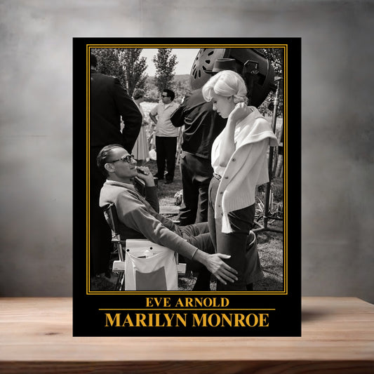 Eve Arnold 8.5" x 11" art print set of 2, glossy and matte. Marilyn Monroe Gold Collection m