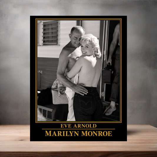 Eve Arnold 8.5" x 11" art print set of 2, glossy and matte. Marilyn Monroe Gold Collection n