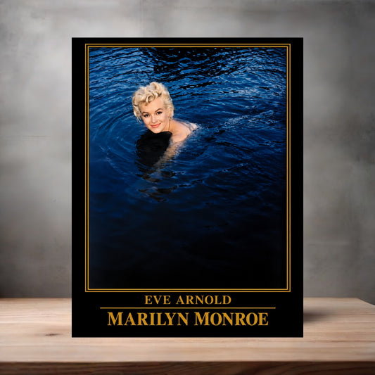 Eve Arnold 8.5" x 11" art print set of 2, glossy and matte. Marilyn Monroe Gold Collection d