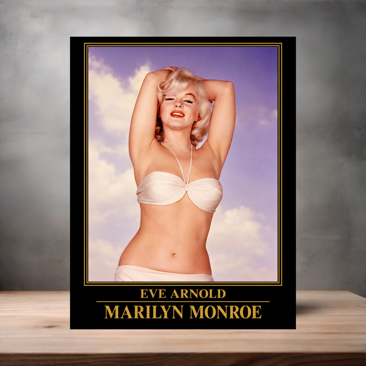 Eve Arnold 8.5" x 11" art print set of 2, glossy and matte. Marilyn Monroe Gold Collection l