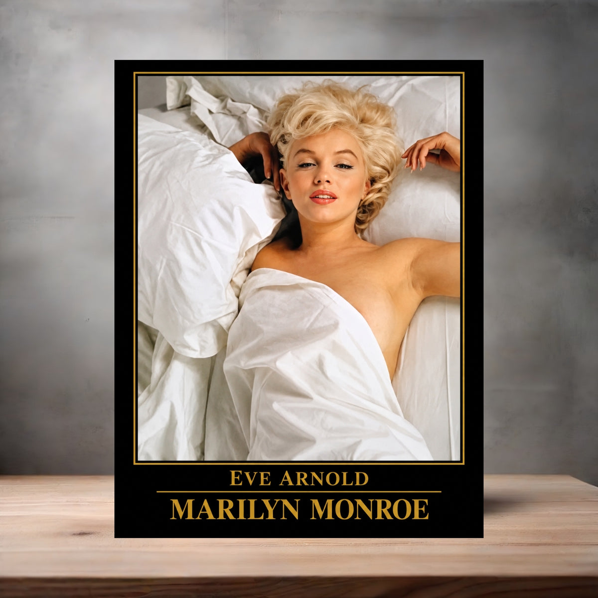 Eve Arnold 8.5" x 11" art print set of 2, glossy and matte. Marilyn Monroe Gold Collection j