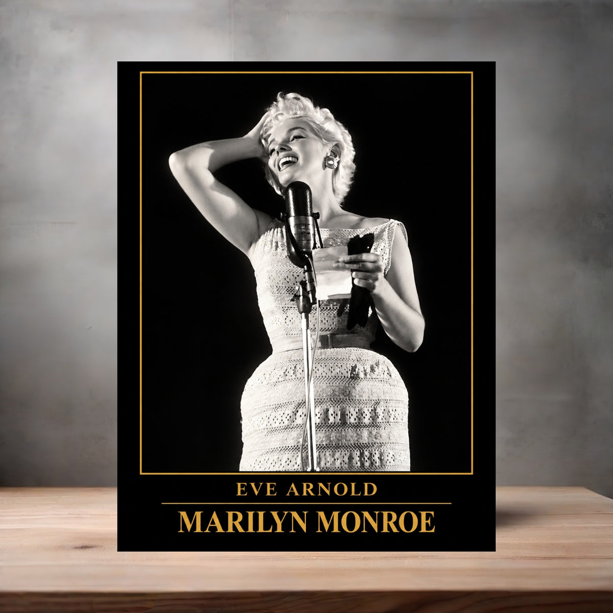 Eve Arnold 8.5" x 11" art print set of 2, glossy and matte. Marilyn Monroe Gold Collection c