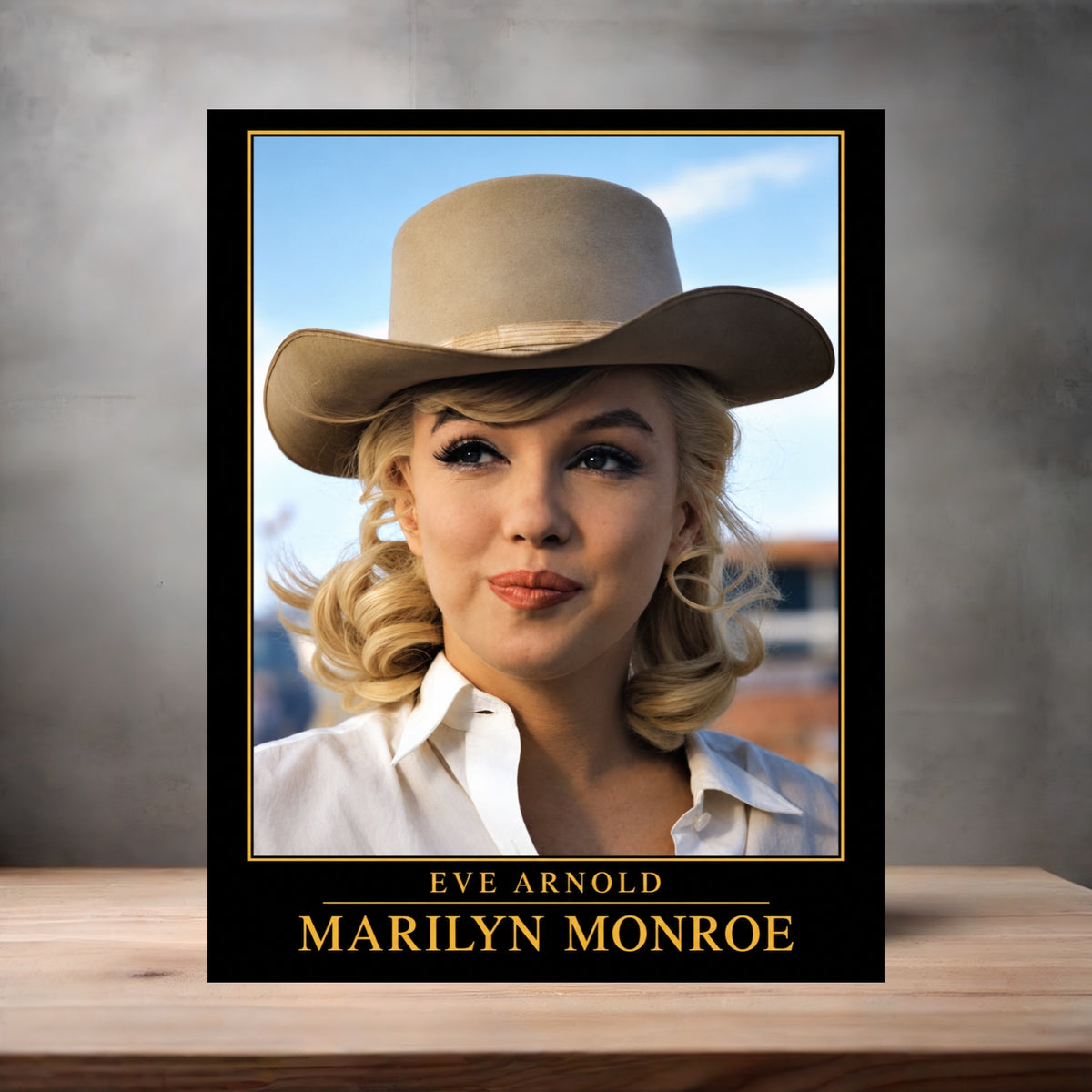 Eve Arnold 8.5" x 11" art print set of 2, glossy and matte. Marilyn Monroe Gold Collection y