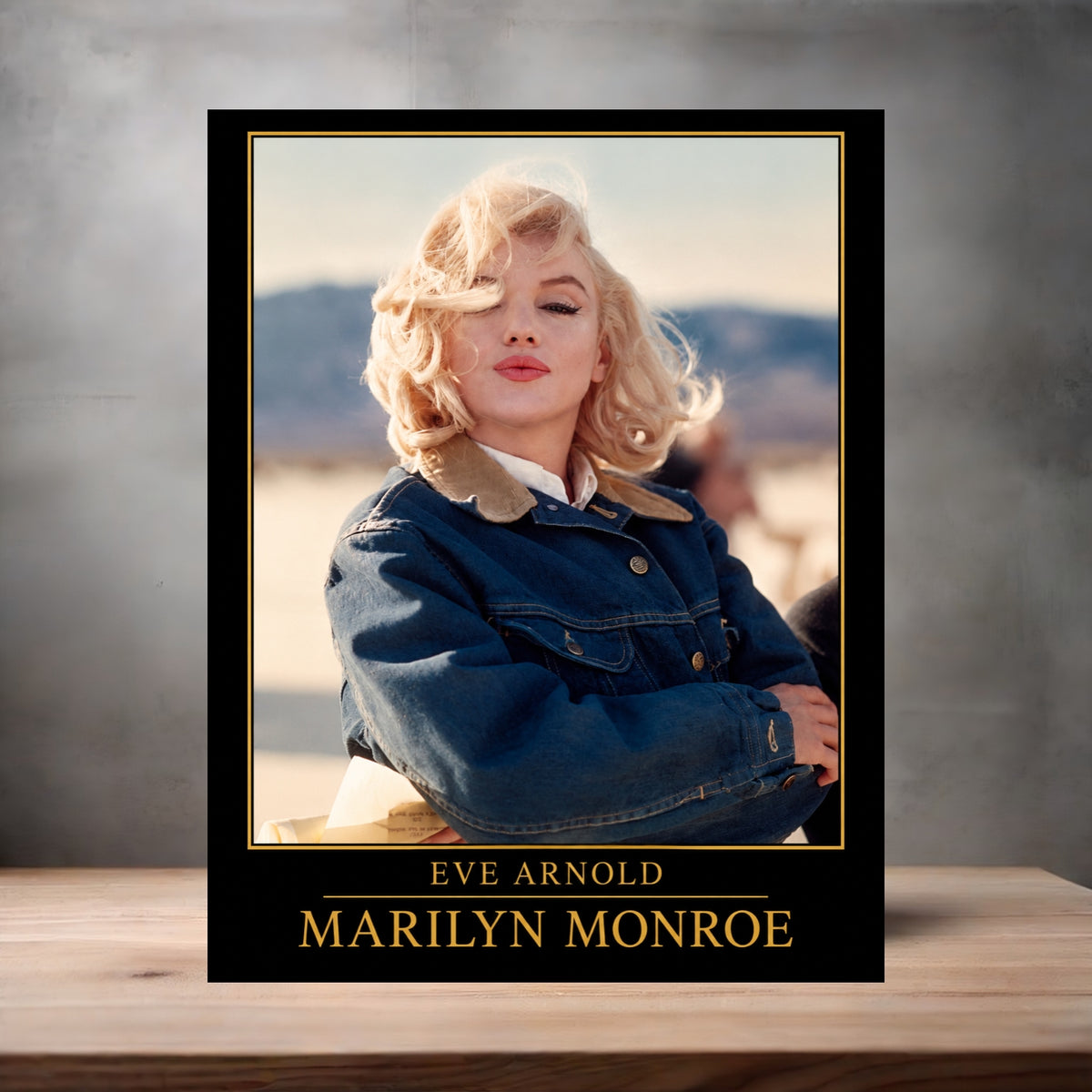 Eve Arnold 8.5" x 11" art print set of 2, glossy and matte. Marilyn Monroe Gold Collection t