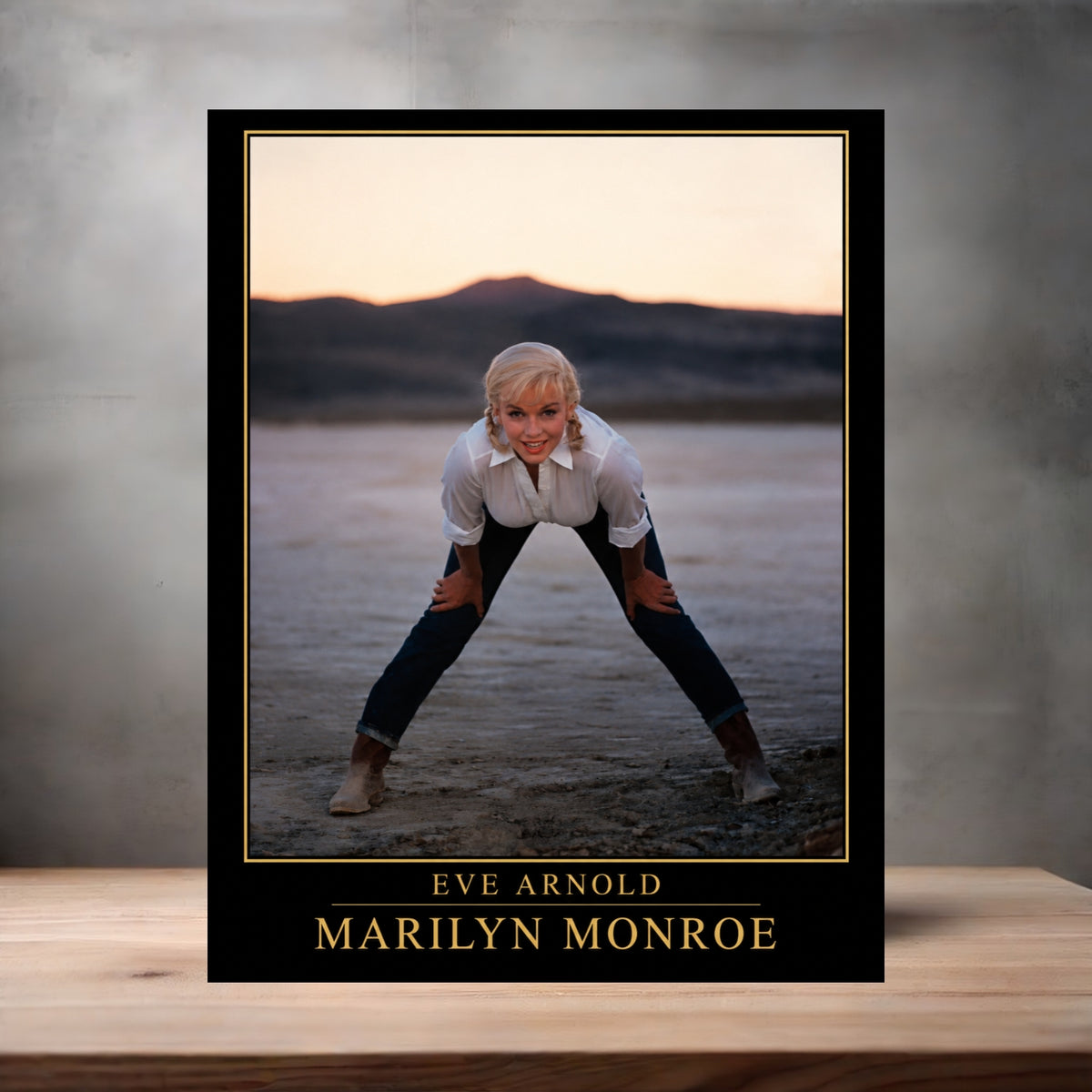 Eve Arnold 8.5" x 11" art print set of 2, glossy and matte. Marilyn Monroe Gold Collection s