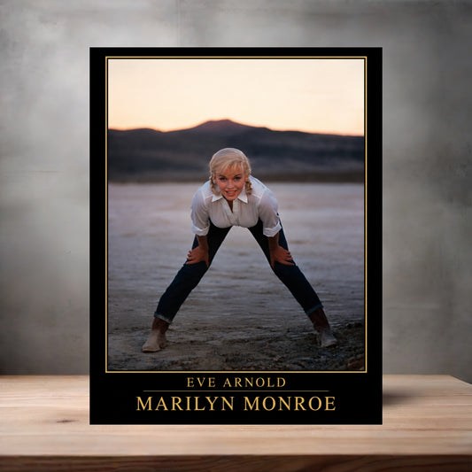Eve Arnold 8.5" x 11" art print set of 2, glossy and matte. Marilyn Monroe Gold Collection s
