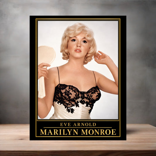 Eve Arnold 8.5" x 11" art print set of 2, glossy and matte. Marilyn Monroe Gold Collection r