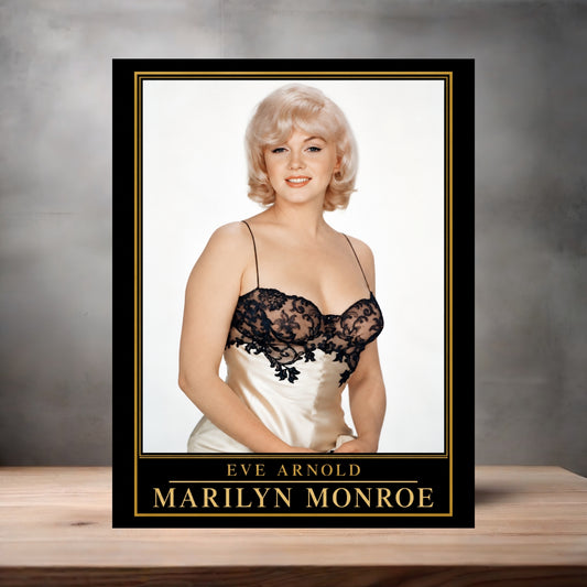 Eve Arnold 8.5" x 11" art print set of 2, glossy and matte. Marilyn Monroe Gold Collection q