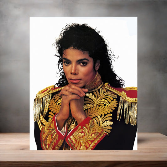 Annie Leibovitz 8.5" x 11" art print set of 2, glossy and matte. Michael Jackson v4