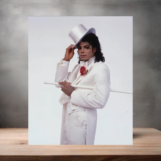 Annie Leibovitz 8.5" x 11" art print set of 2, glossy and matte. Michael Jackson v2