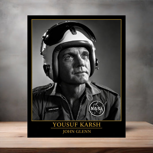 Yousuf Karsh 8.5" x 11" art print set of 2, glossy and matte. John Glenn v2
