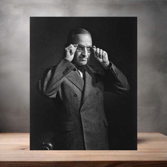 Yousuf Karsh 8.5" x 11" art print set of 2, glossy and matte. Harry S. Truman