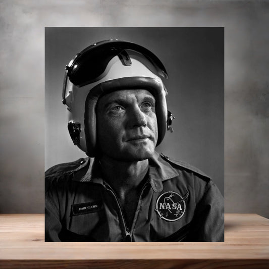 Yousuf Karsh 8.5" x 11" art print set of 2, glossy and matte. John Glenn