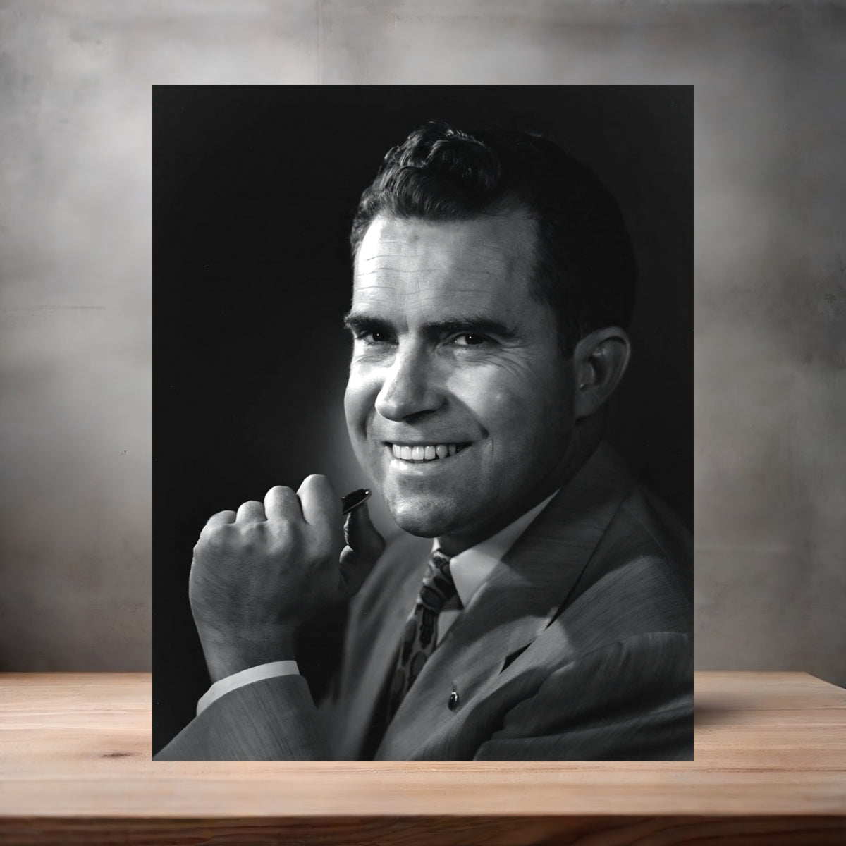 Yousuf Karsh 8.5" x 11" art print set of 2, glossy and matte. U.S. President Richard Nixon