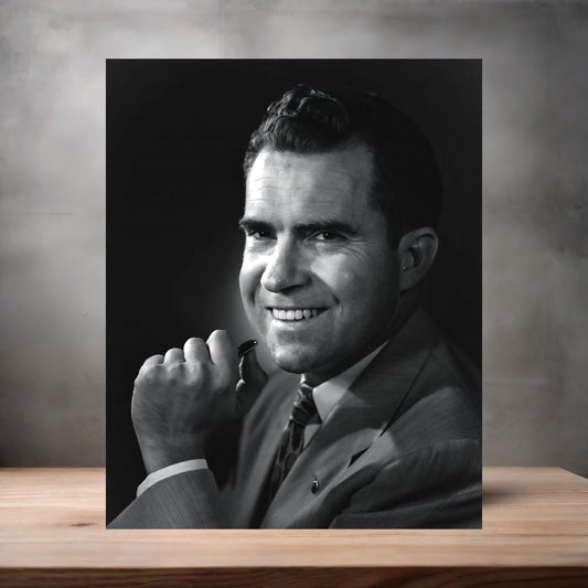 Yousuf Karsh 8.5" x 11" art print set of 2, glossy and matte. U.S. President Richard Nixon