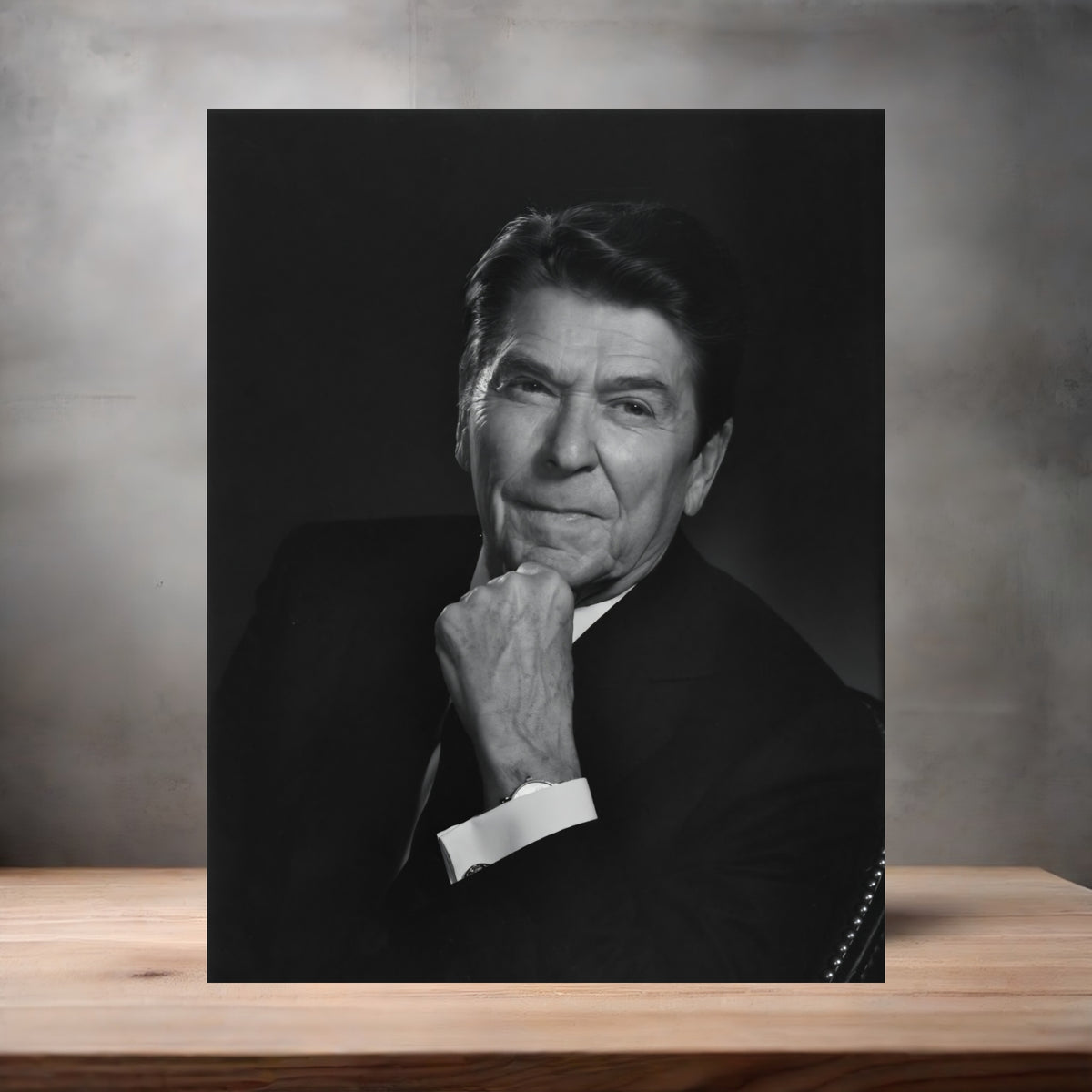 Yousuf Karsh 8.5" x 11" art print set of 2, glossy and matte. U.S. President Ronald Reagan