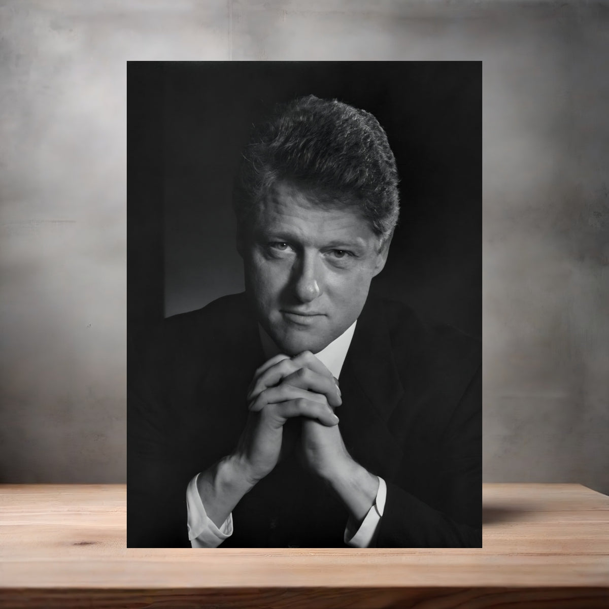 Yousuf Karsh 8.5" x 11" art print set of 2, glossy and matte. U.S. President Bill Clinton