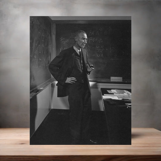 Yousuf Karsh 8.5" x 11" art print set of 2, glossy and matte. J. Robert Oppenheimer