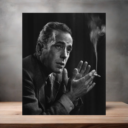 Yousuf Karsh 8.5" x 11" art print set of 2, glossy and matte. Humphrey Bogart