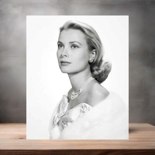 Yousuf Karsh 8.5" x 11" art print set of 2, glossy and matte. Grace Kelly v2