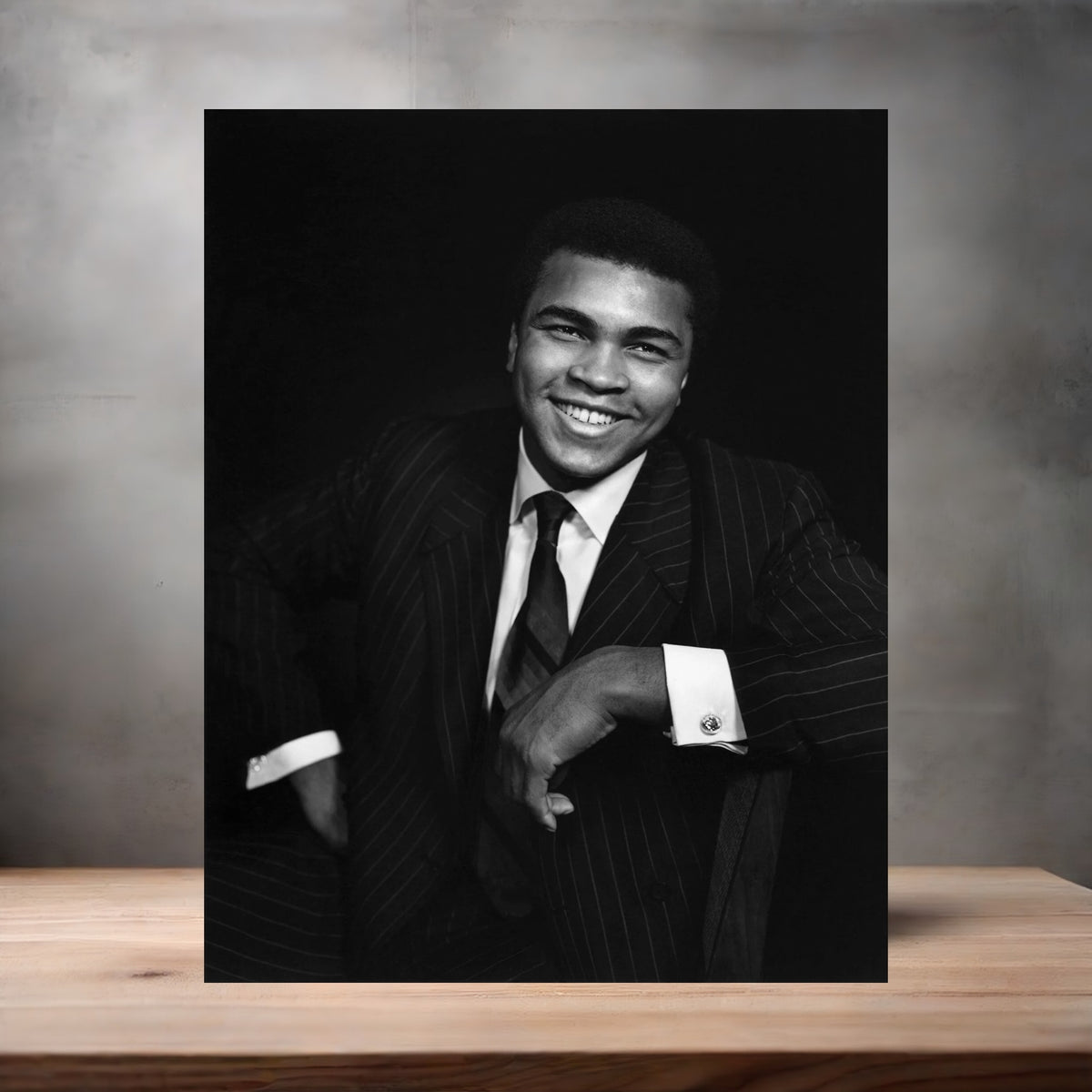 Yousuf Karsh 8.5" x 11" art print set of 2, glossy and matte. Muhammad Ali v2