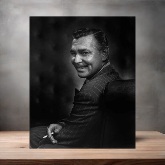 Yousuf Karsh 8.5" x 11" art print set of 2, glossy and matte. Clark Gable