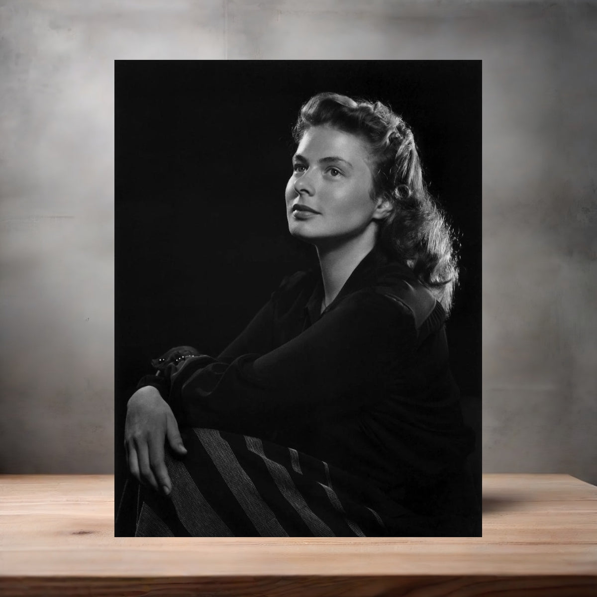 Yousuf Karsh 8.5" x 11" art print set of 2, glossy and matte. Ingrid Bergman