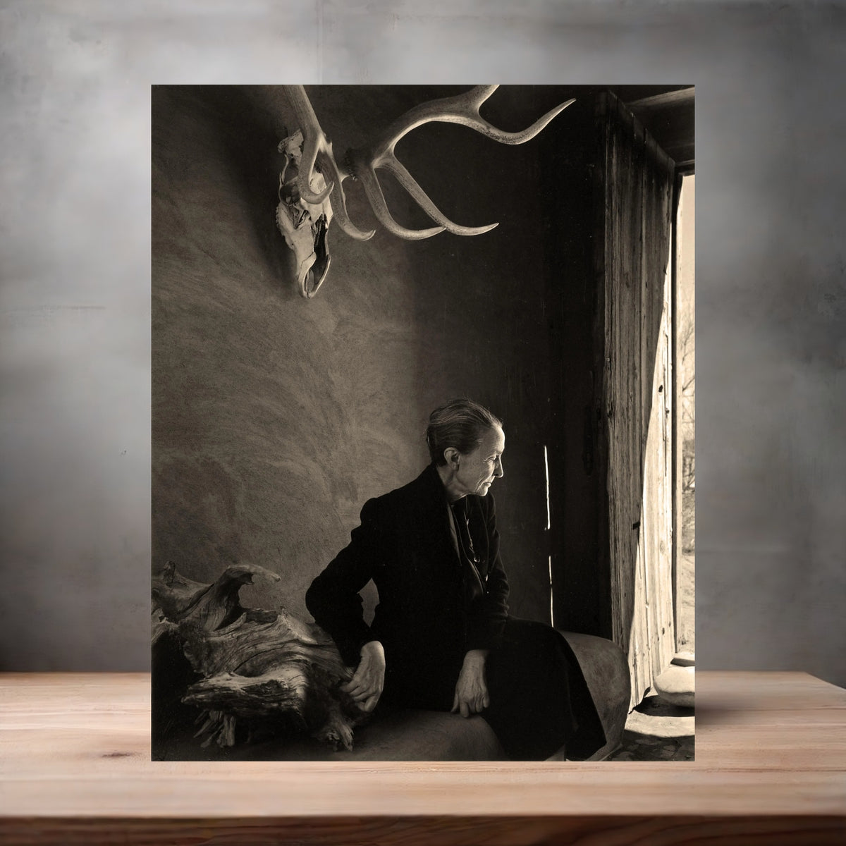 Yousuf Karsh 8.5" x 11" art print set of 2, glossy and matte. Georgia O'Keefe