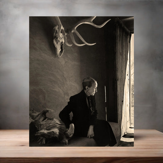 Yousuf Karsh 8.5" x 11" art print set of 2, glossy and matte. Georgia O'Keefe