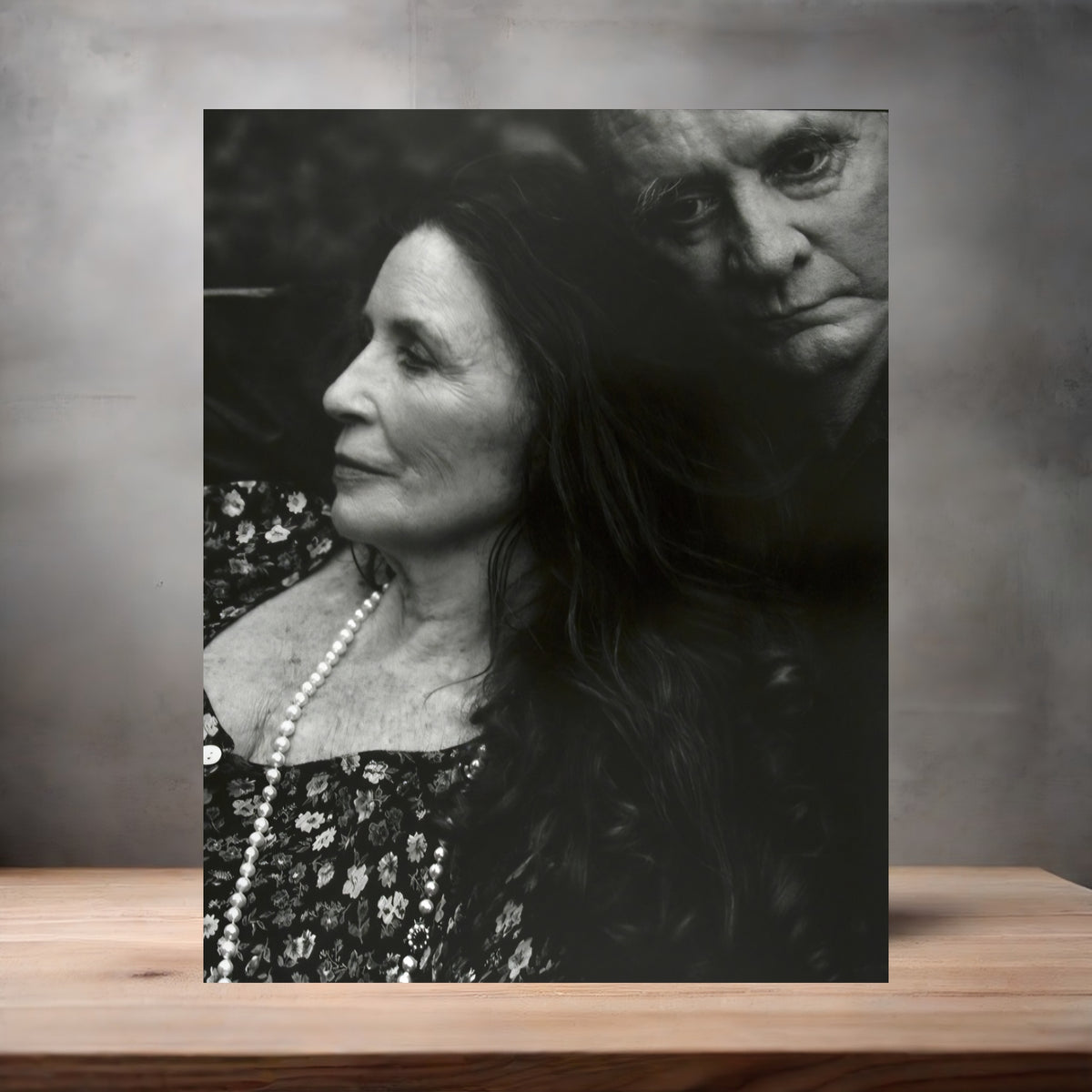 Annie Leibovitz 8.5" x 11" art print set of 2, glossy and matte. June Carter Cash and Johnny Cash