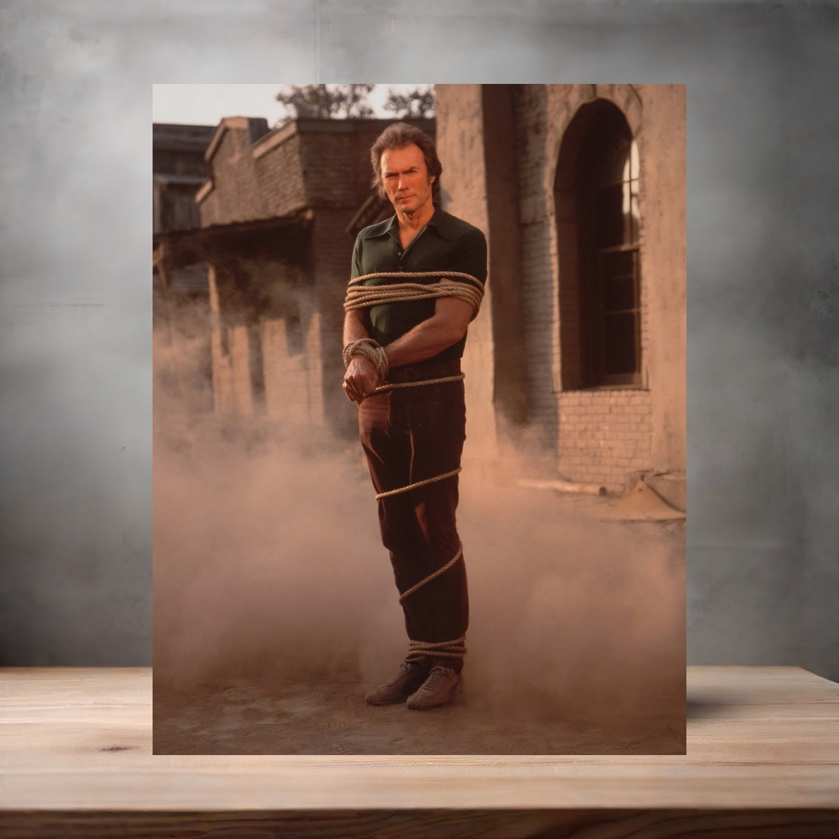 Annie Leibovitz 8.5" x 11" art print set of 2, glossy and matte. Clint Eastwood