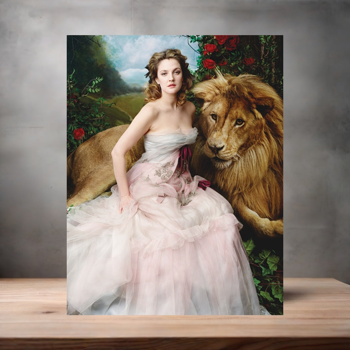 Annie Leibovitz 8.5" x 11" art print set of 2, glossy and matte. Drew Barrymore v4